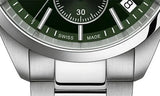 Tissot PR 100 Chronograph Green Dial Silver Steel Strap Watch for Men - T150.417.11.091.00