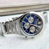 Seiko Conceptual Chronograph Blue Dial Silver Steel Strap Watch for Men- SSB453P1