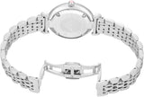 Emporio Armani Gianni T-Bar Pink Dial Silver Steel Strap Watch for Women - AR11686