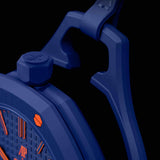 Swatch x AP Royal Pop Blue Dial Blue Leather Lanyard Watch for Men - Orenji Hachi