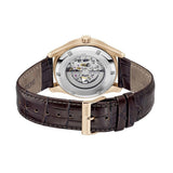 Hugo Boss Principle Skeleton Grey Dial Brown Leather Strap Watch for Men - 1514253