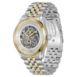 Hugo Boss Principle Skeleton Silver Dial Two Tone Steel Strap Watch for Men - 1514237