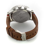 Nixon 51-30 Chronograph Black Dial Brown Leather Strap Watch for Men - A124-019