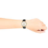 Gucci G Timeless Quartz Silver Dial Black Leather Strap Watch For Women - YA1264181
