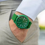 Lacoste 12.12 Green Dial Green Silicone Strap Watch for Men - 2010985