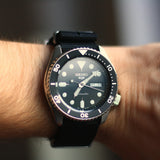 Seiko 5 Sports SKX Automatic Black Dial Black NATO Strap Watch For Men - SRPD55K3