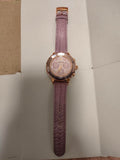 Swarovski Octea Lux Chrono Purple Dial Purple Leather Strap Watch for Women - 56322638