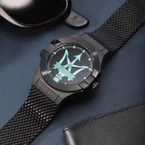 Maserati Potenza Aqua Edition Black Dial Black Mesh Bracelet Watch For Men - R8853144002
