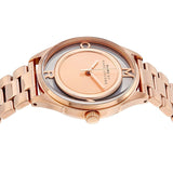 Marc Jacobs Tether Transparent Rose Gold Dial Rose Gold Steel Strap Watch for Women - MBM3414