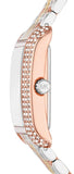 Michael Kors Emery Three-Hand White Dial Two Tone Steel Strap Watch for Women - MK4744
