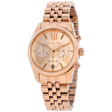 Michael Kors Lexington Rose Gold Dial Rose Gold Steel Strap Watch for Women - MK5569