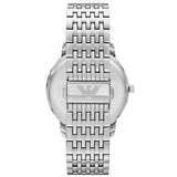 Emporio Armani Minimalist Green Dial Silver Steel Strap Watch for Men - AR11644