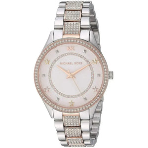 Michael Kors Lauryn Quartz White Dial Two Tone Steel Strap Watch For Women - MK4388