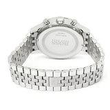 Hugo Boss Aeroliner Chronograph Black Dial Silver Steel Strap Watch For Men - 1512446