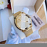 Movado Bold Gold Dial Gold Mesh Bracelet Watch For Men - 3600373