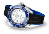 Omega Planet Ocean 6000M Co Axial Master Chronometer 45.5mm White Dial Black Rubber Strap Watch for Men - 21532462104001