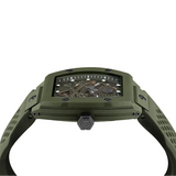 Philipp Plein The Skeleton Green Dial Green Silicone Strap Watch for Men- PWVBA0223