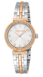 Just Cavalli Chiarezza Snake Core Silver Dial Two Tone Steel Strap Watch for Women - RC5L078M0075