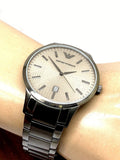Emporio Armani Renato Quartz Grey Dial Grey Steel Strap Watch For Men - AR11120