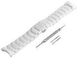 Emporio Armani Ceramica Chronograph White Dial White Strap Watch For Men - AR1453