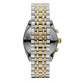 Emporio Armani Classic White Dial Two Tone Steel Strap Watch for Men  - AR11603