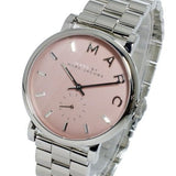 Marc Jacobs Baker Pink Dial Silver Steel Strap Watch for Women - MBM3280