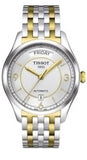 Tissot T Classic T One Automatic Silver Dial Two Tone Steel Strap Watch For Men - T038.430.22.037.00