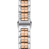 Tissot T Lady Flamingo Mother of Pearl White Dial Two Tone Steel Strap Watch For Women - T094.210.22.111.00