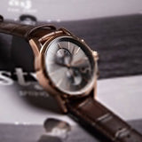 Hugo Boss Jet Grey Dial Brown Leather Strap Watch for Men - 1513281