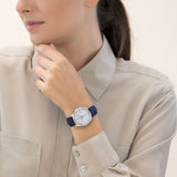 Tag Heuer Formula 1 Quartz Diamonds Mother of Pearl Dial Blue Leather Strap Watch for Women - WBJ131A.FC8251