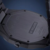 D1 Milano Ultra Thin Black Dial Gray Steel Strap Watch for Men - D1-UTBJ15